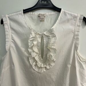 J. Crew Sleeveless Cotton Blouse